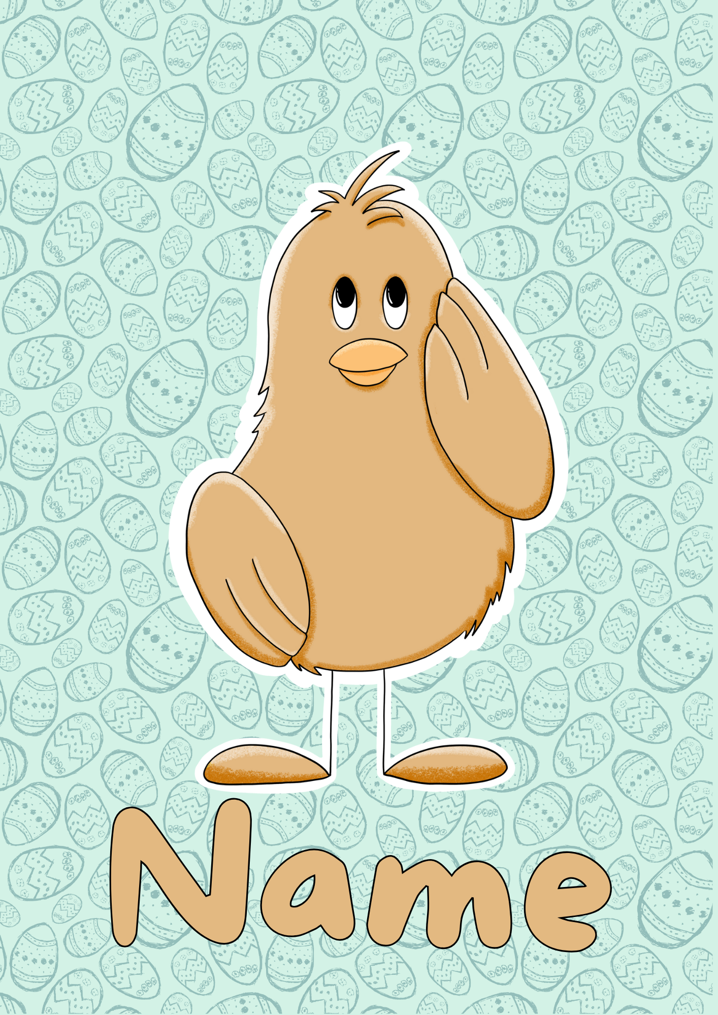 Personalised Easter Chick Activity Pad