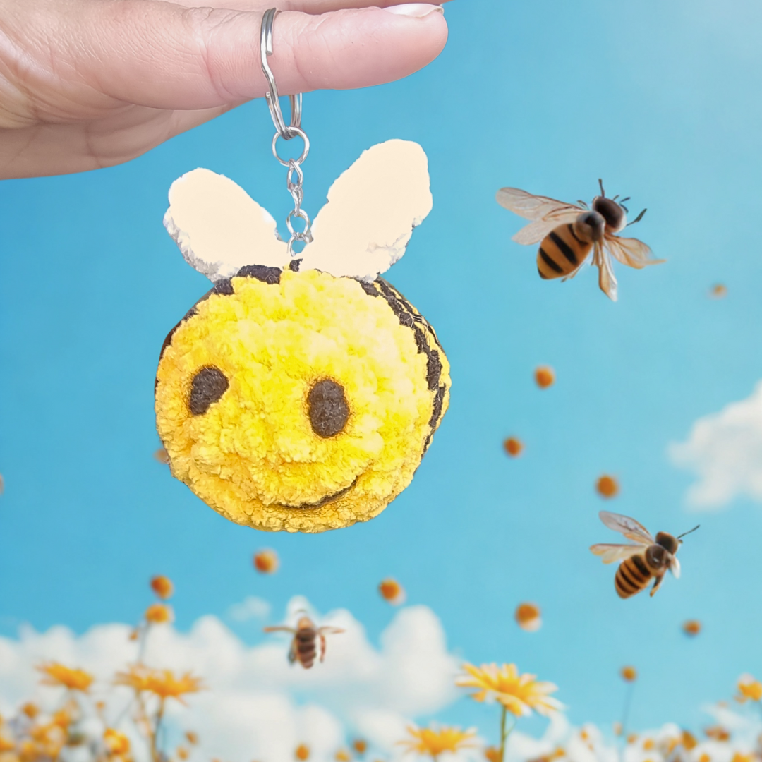 Buzzing Bee Keyring