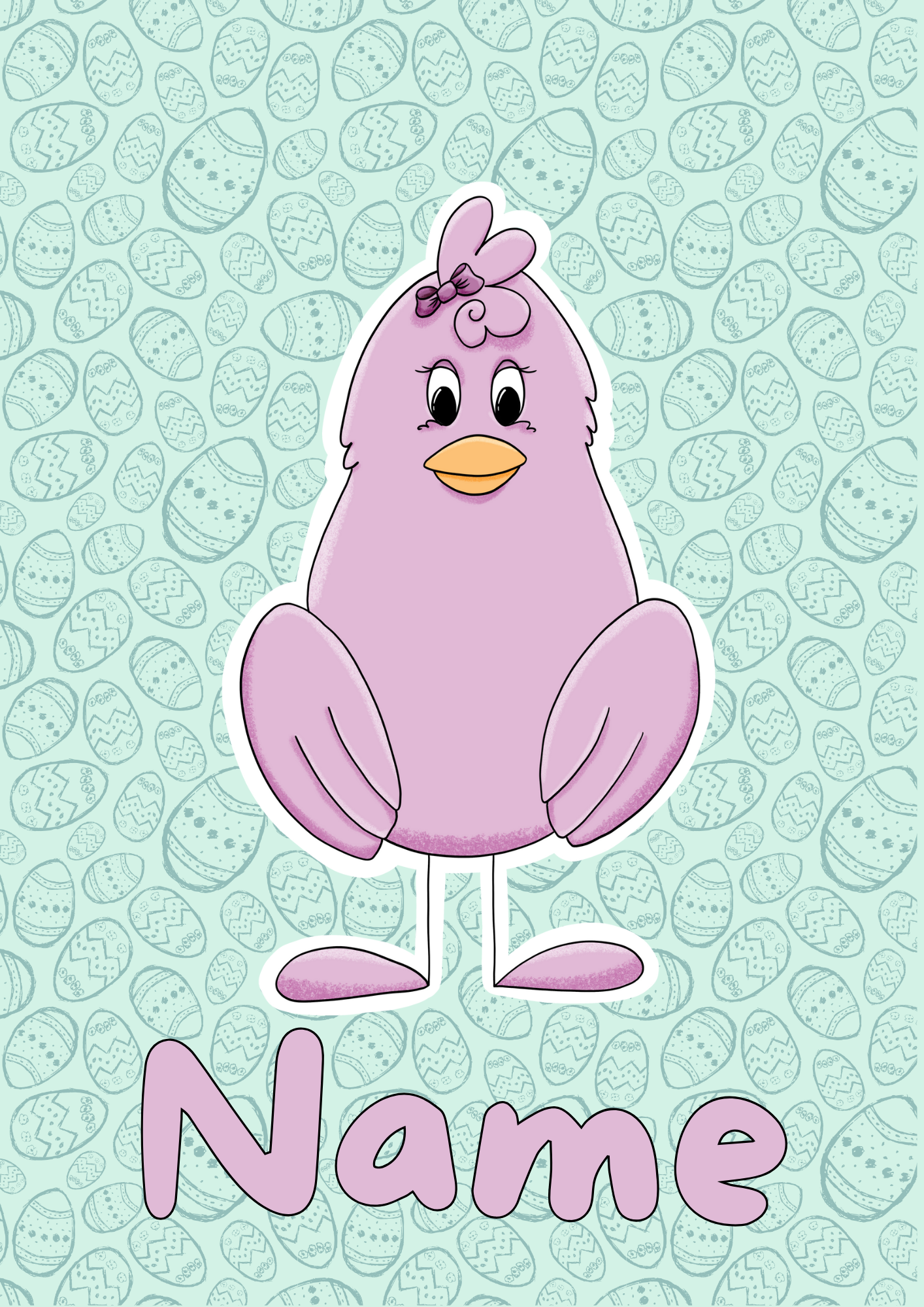 Personalised Easter Chick Activity Pad