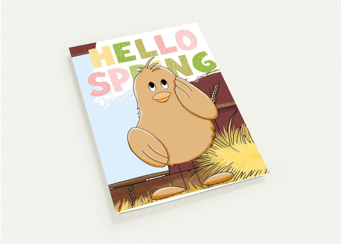 Easter Chick Greeting Card