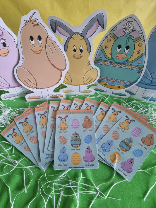 Easter Chick Sticker Sheet