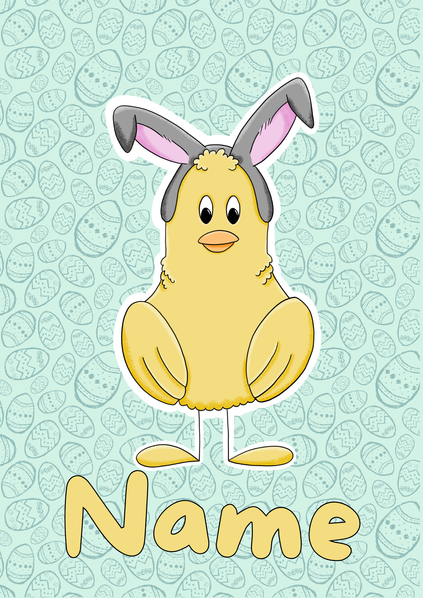 Personalised Easter Chick Activity Pad