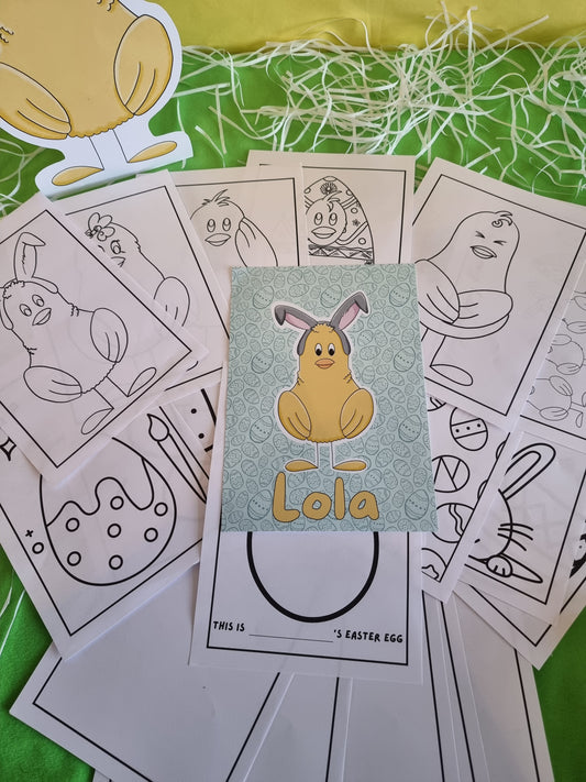 Personalised Easter Chick Activity Pad