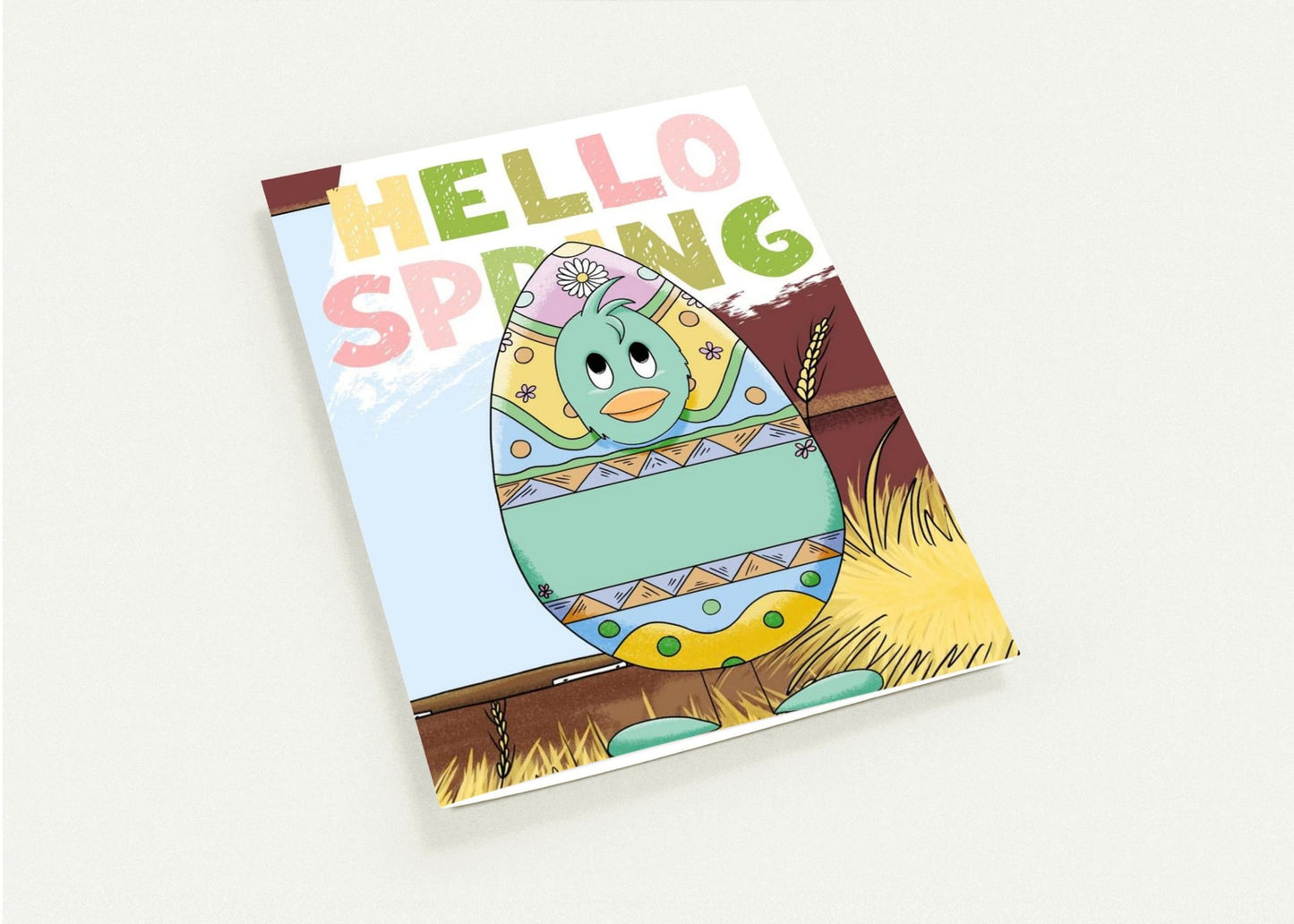 Easter Chick Greeting Card